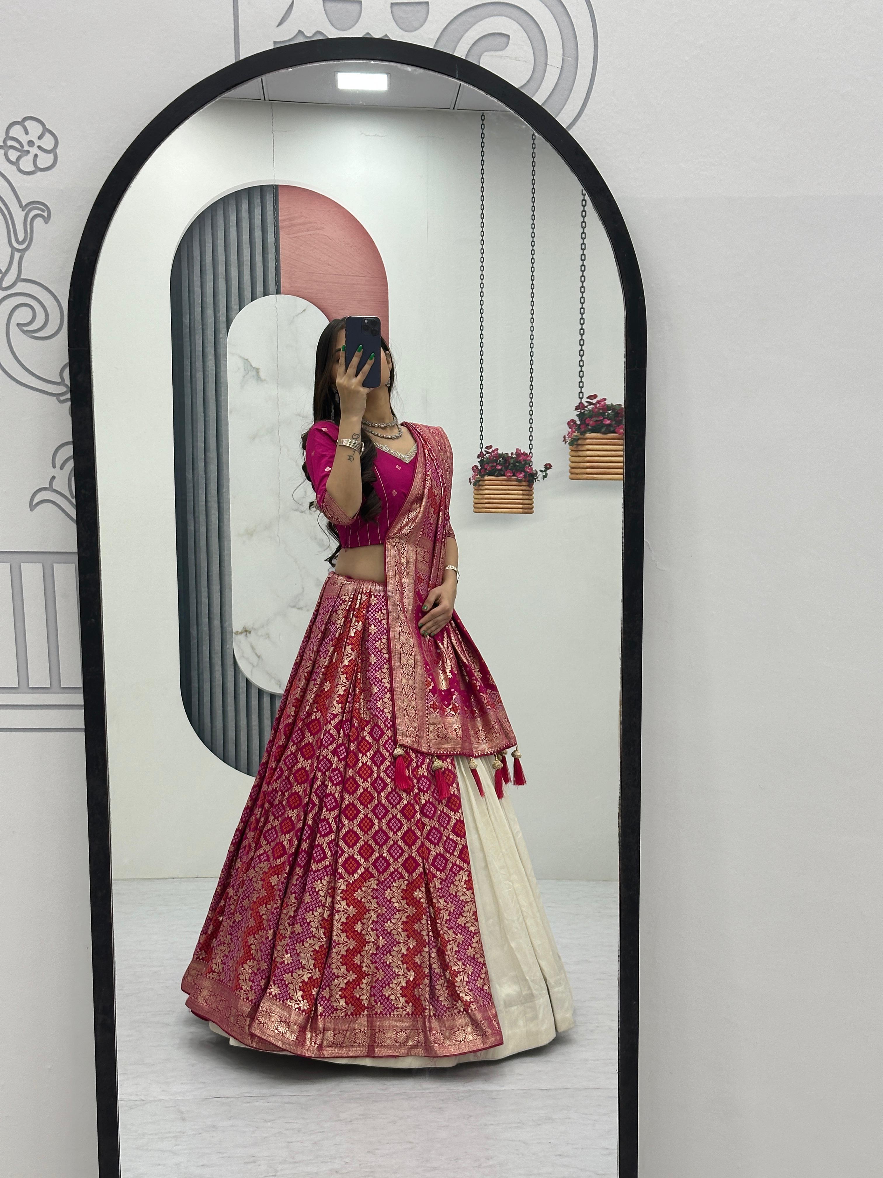 Wedding Special Lehenga & Saree Combo Set Wedding Special Lehenga & Saree Combo Set
