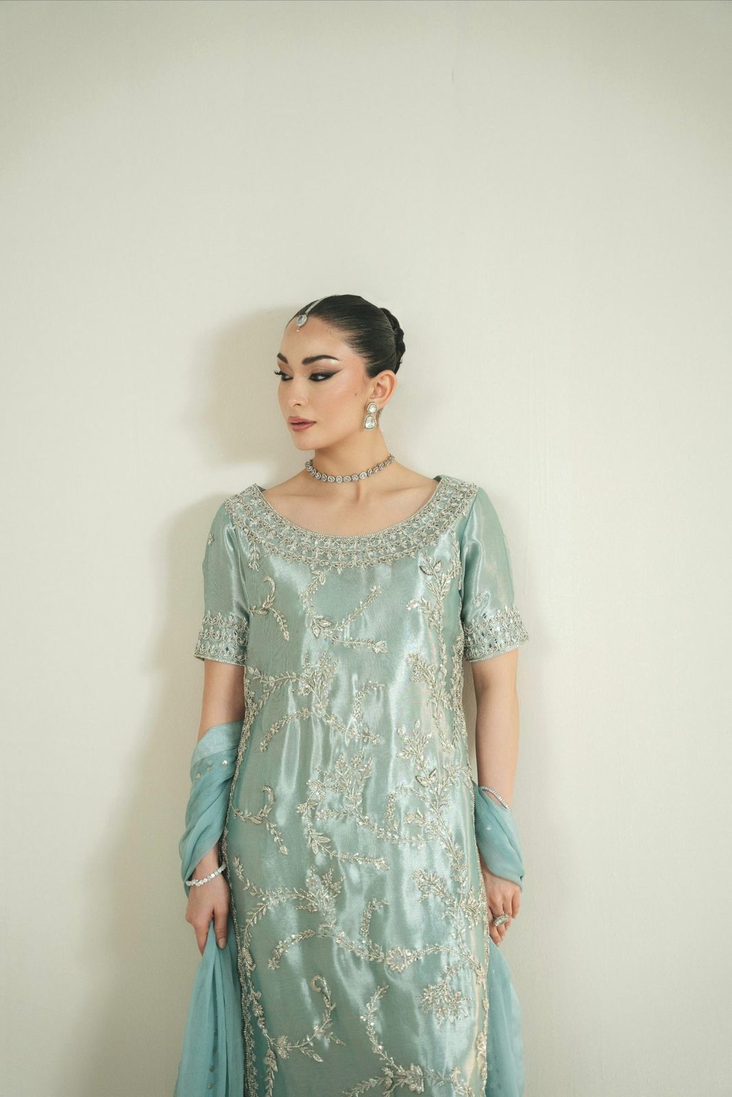 Fancy Embroidered Top-Plazzo Set with Dupatta Fancy Embroidered Top-Plazzo Set with Dupatta