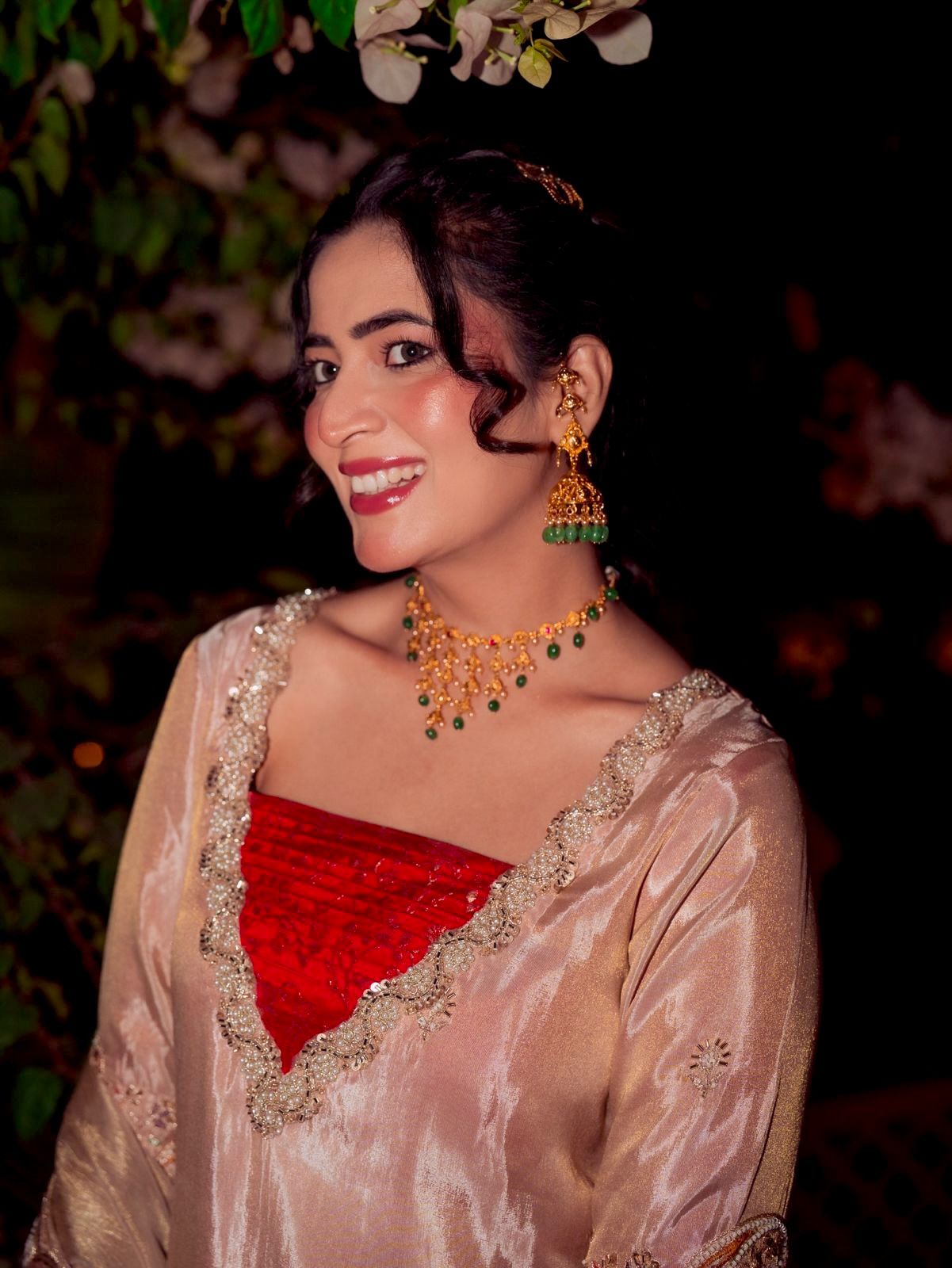 Pure Tissue Kurti Plazzo Set with Embroidered Dupatta Pure Tissue Kurti Plazzo Set with Embroidered Dupatta