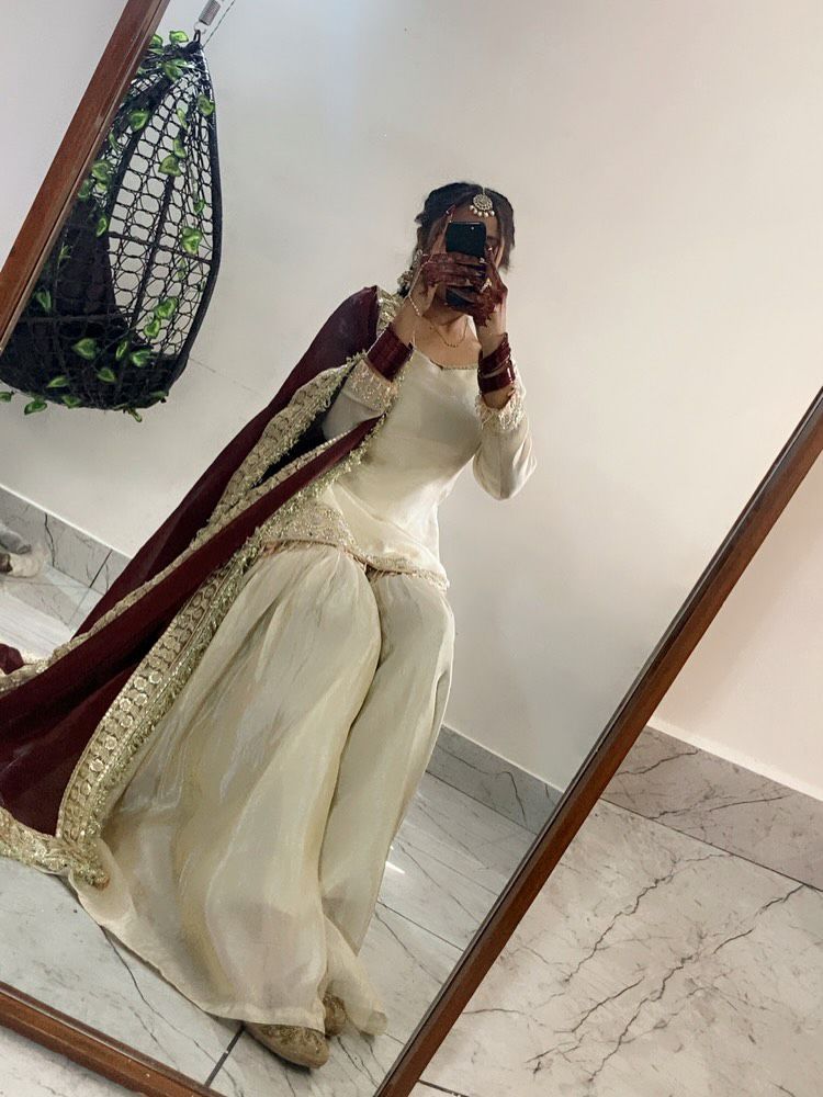 Sequence Embroidered Chinon Sharara Set with Dupatta Sequence Embroidered Chinon Sharara Set with Dupatta