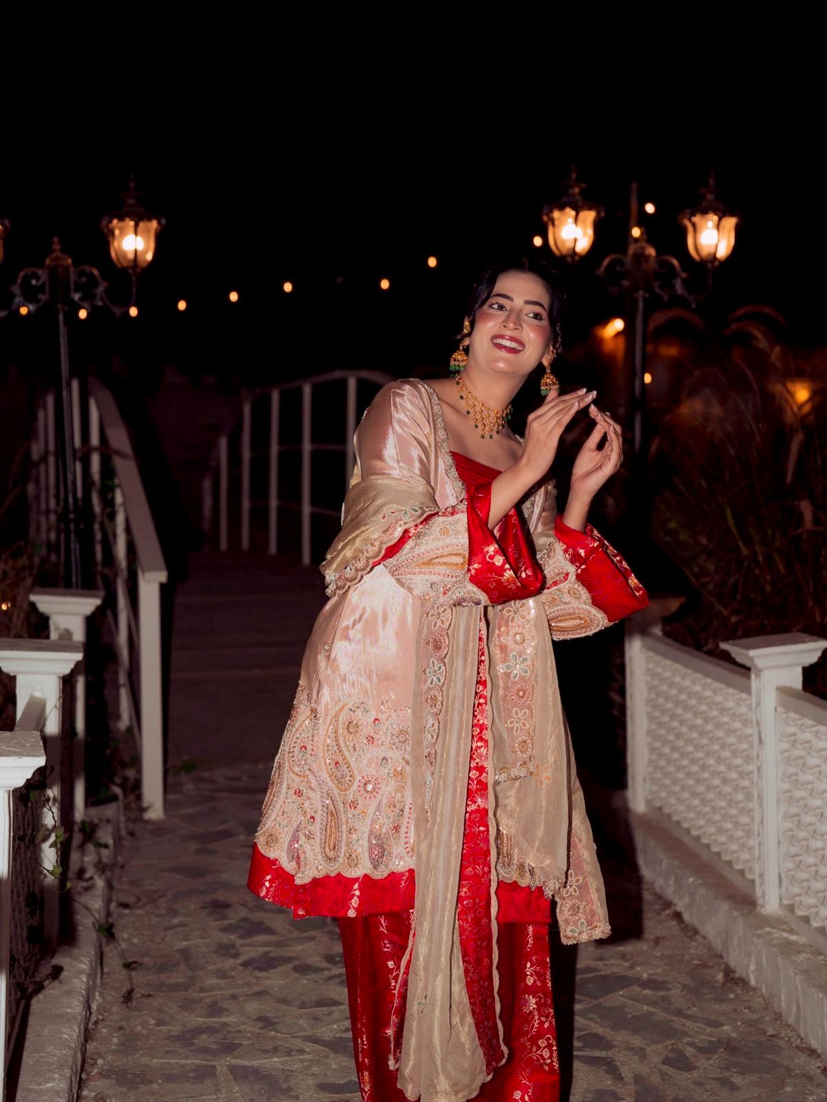 Pure Tissue Kurti Plazzo Set with Embroidered Dupatta Pure Tissue Kurti Plazzo Set with Embroidered Dupatta