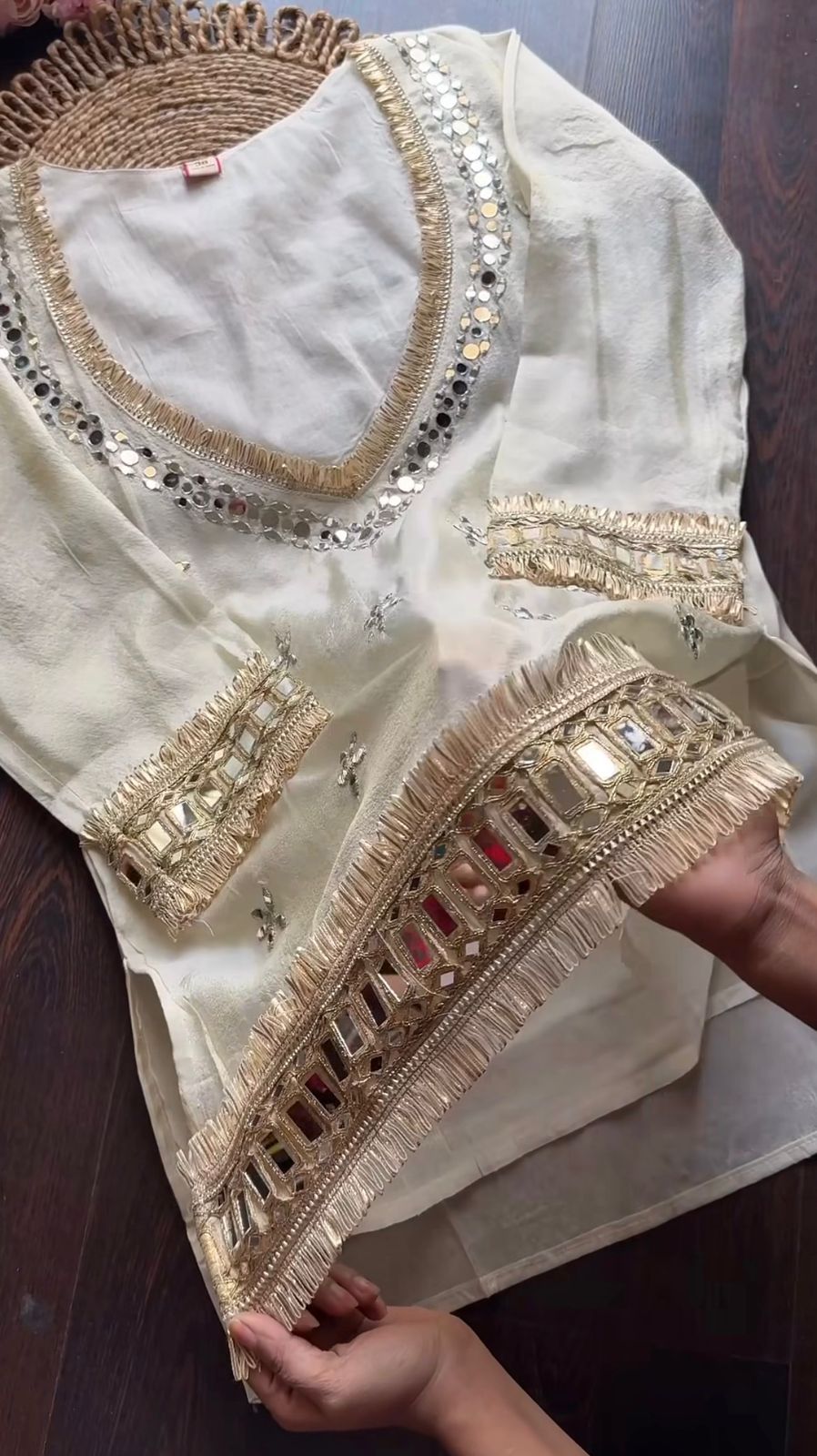 Party Wear Chinon Dress Set with Mirror Work Party Wear Chinon Dress Set with Mirror Work