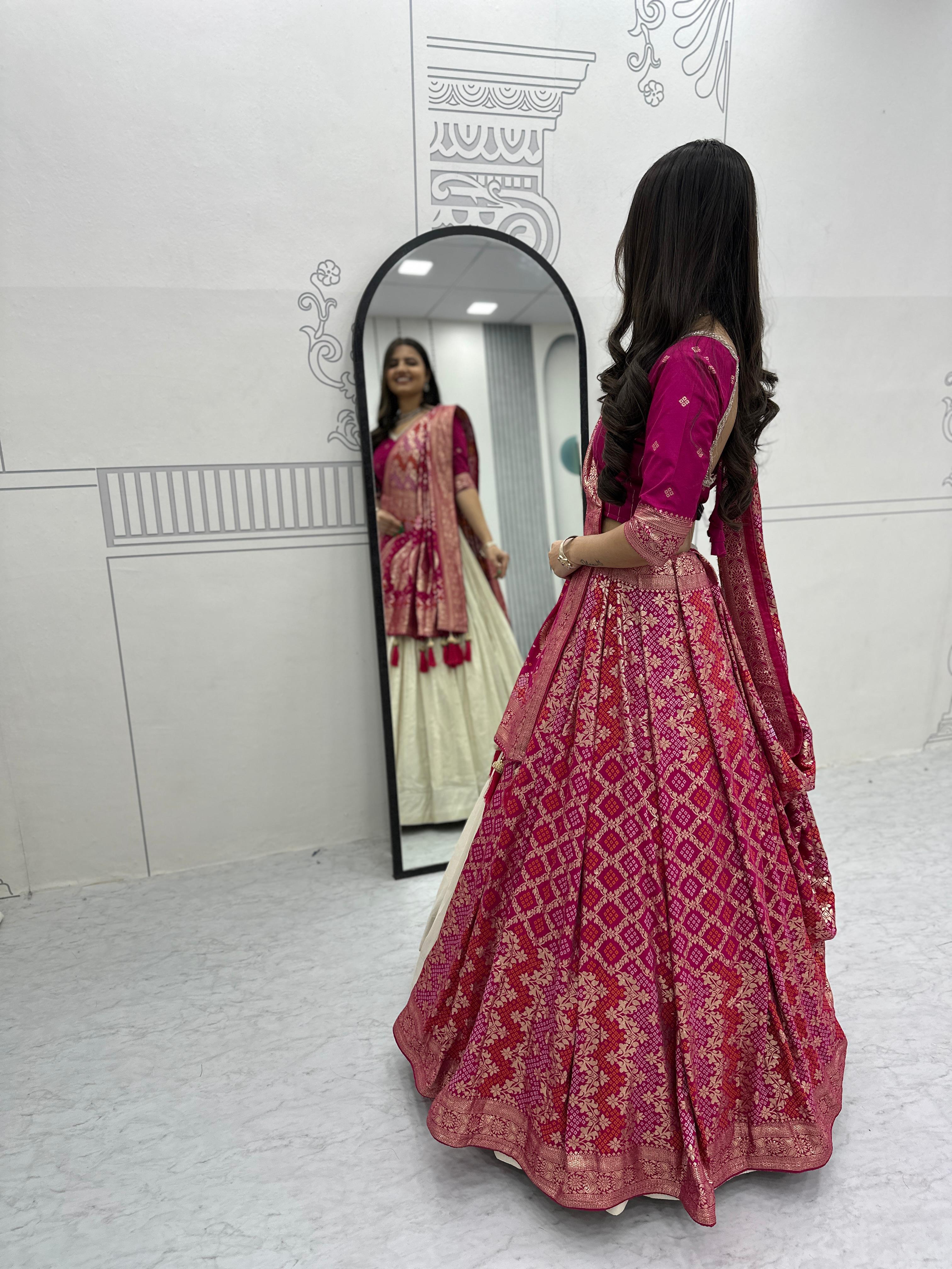 Wedding Special Lehenga & Saree Combo Set Wedding Special Lehenga & Saree Combo Set