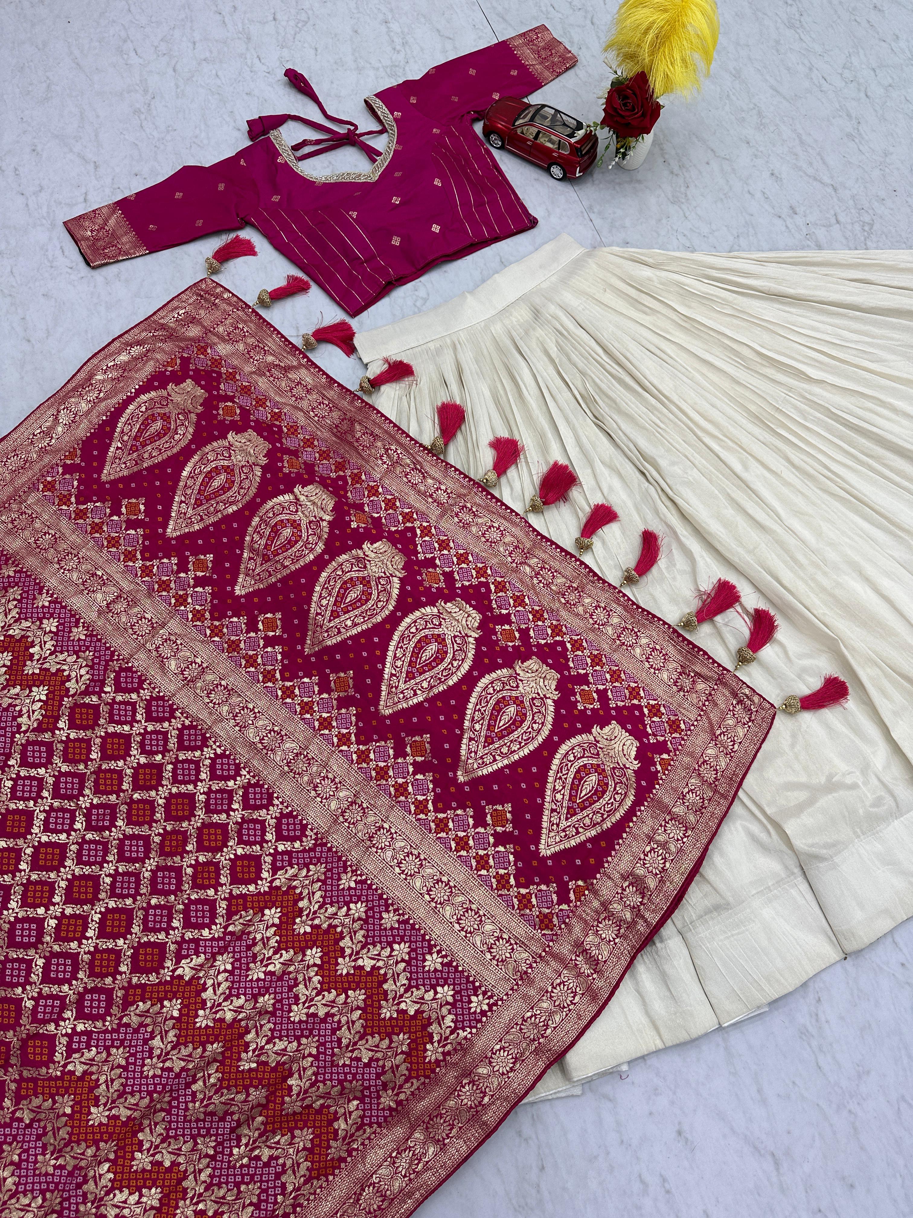 Wedding Special Lehenga & Saree Combo Set Wedding Special Lehenga & Saree Combo Set