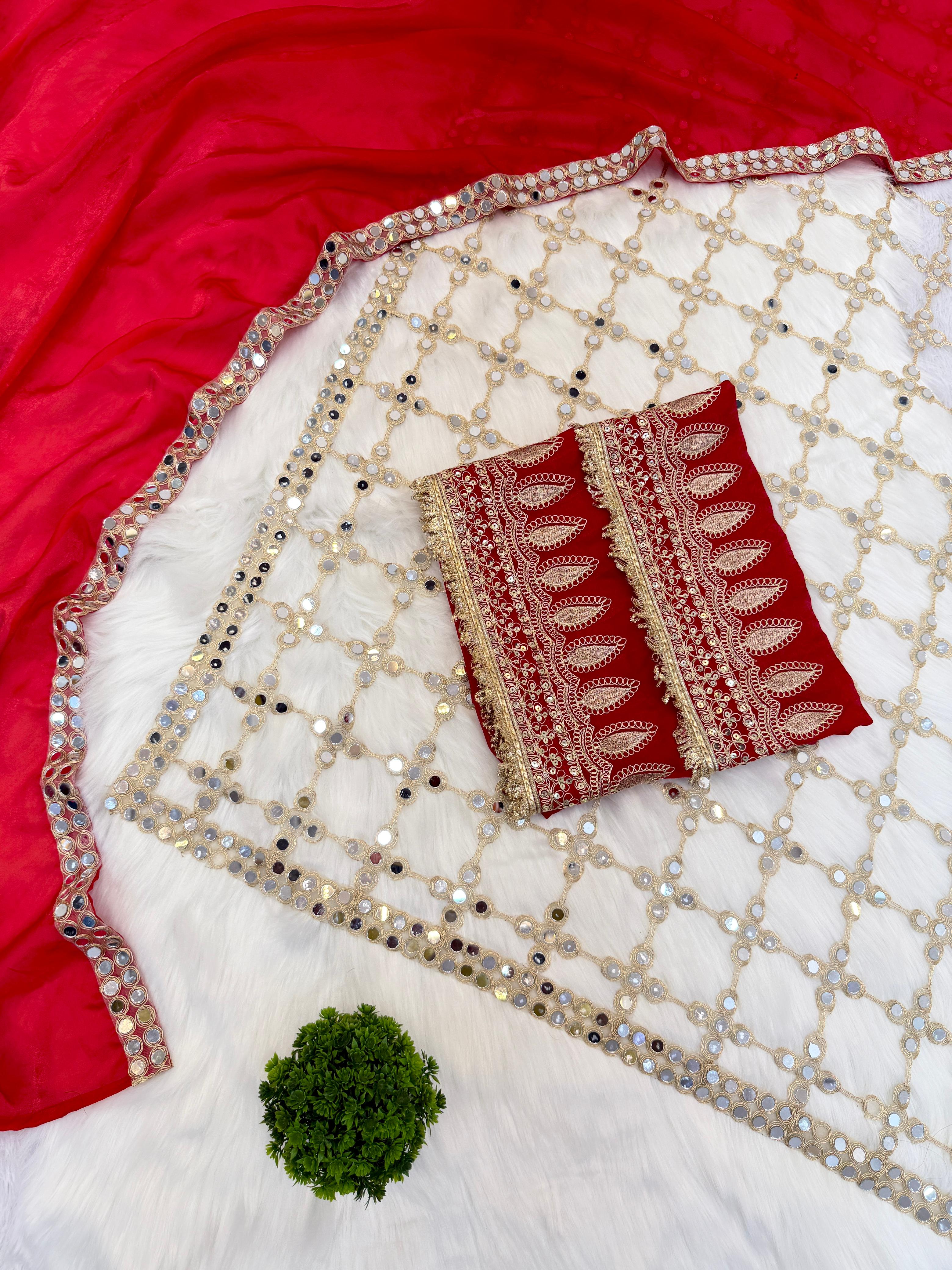 Designer Fendy Silk Saree with Real Mirror Work Designer Fendy Silk Saree with Real Mirror Work