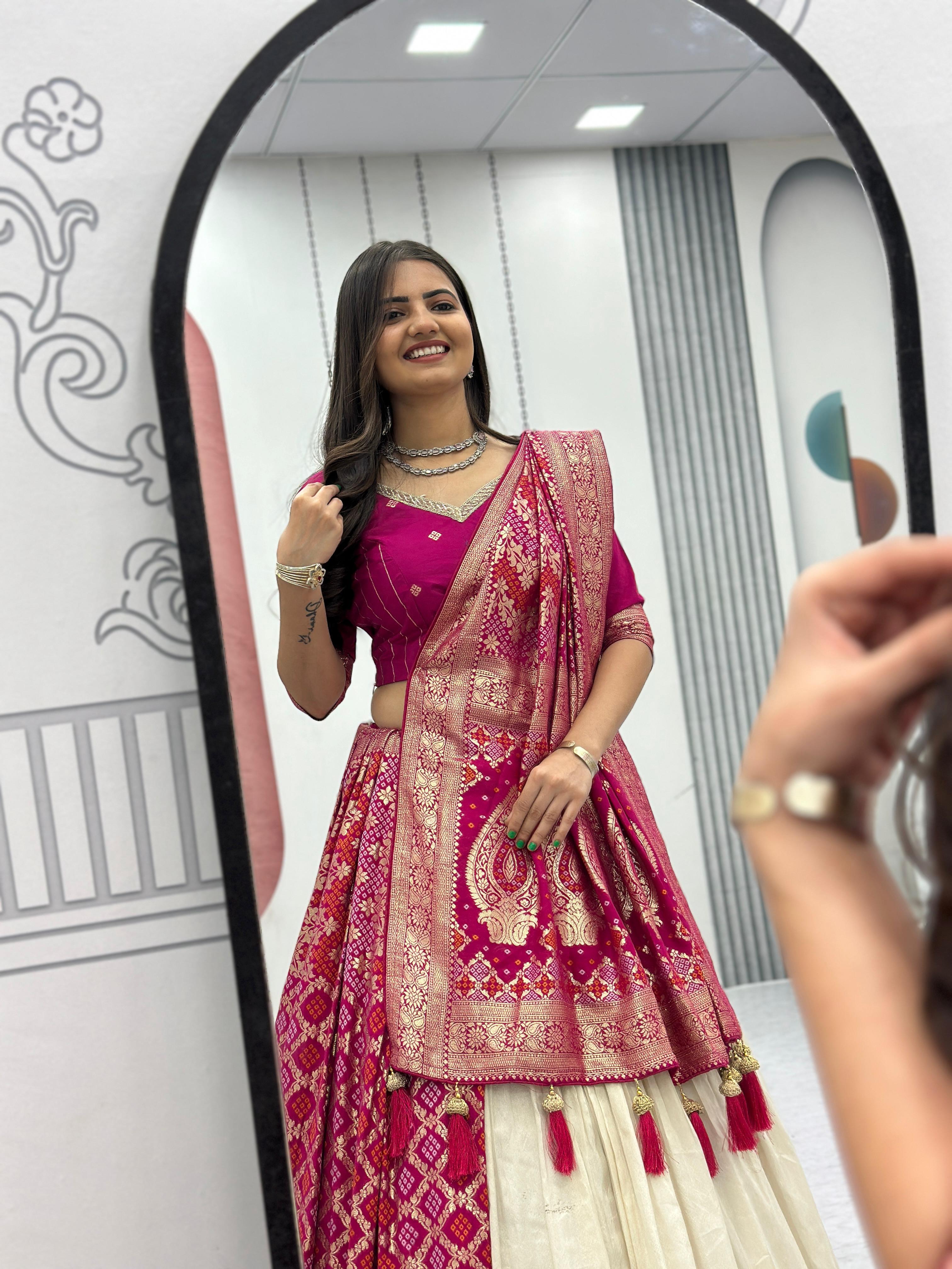 Wedding Special Lehenga & Saree Combo Set Wedding Special Lehenga & Saree Combo Set