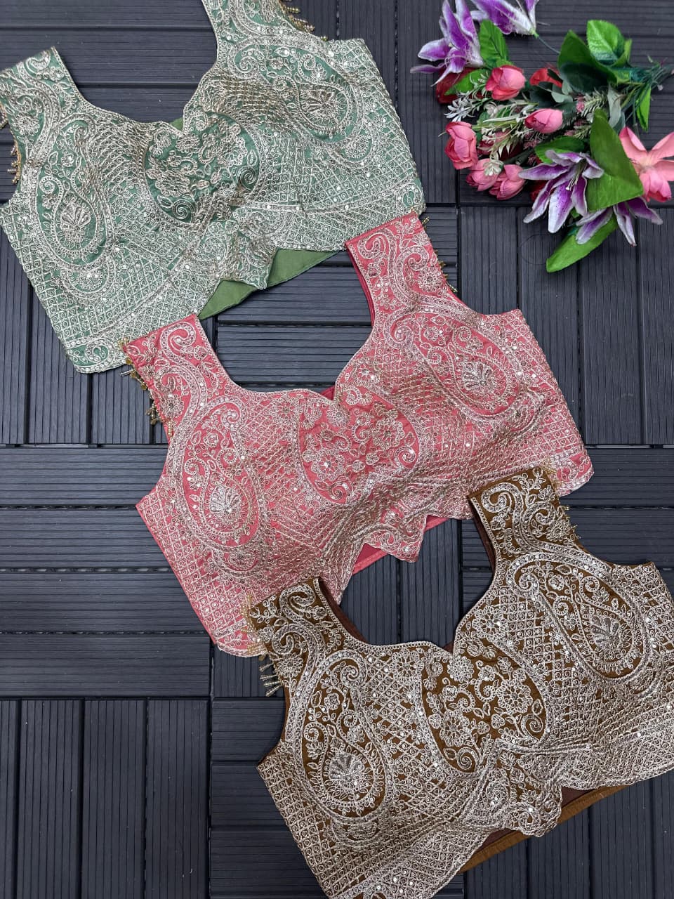 Ready to Wear Embroidery Sequence Work Saree with Blouse Ready to Wear Embroidery Sequence Work Saree with Blouse