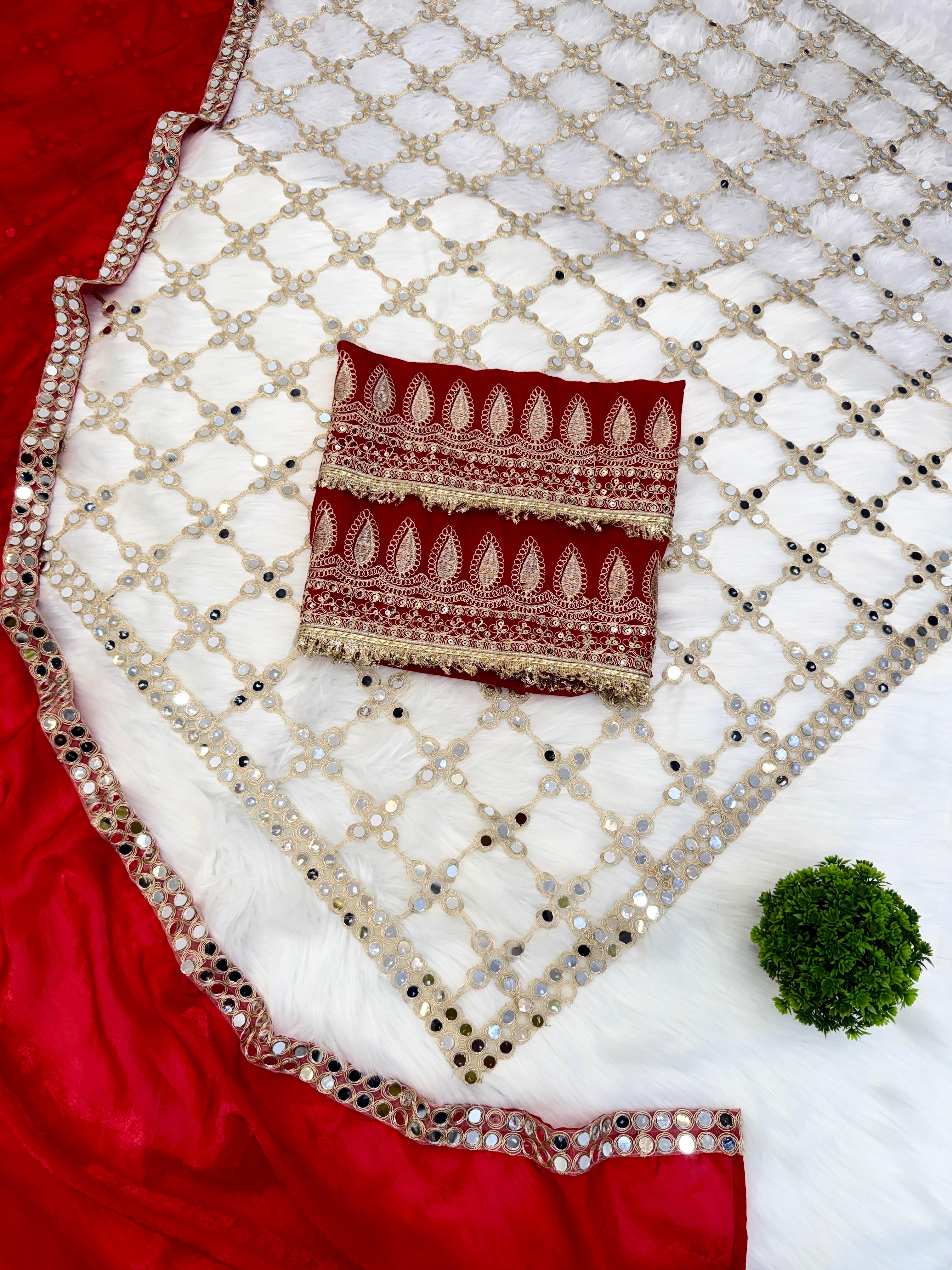 Designer Fendy Silk Saree with Real Mirror Work Designer Fendy Silk Saree with Real Mirror Work