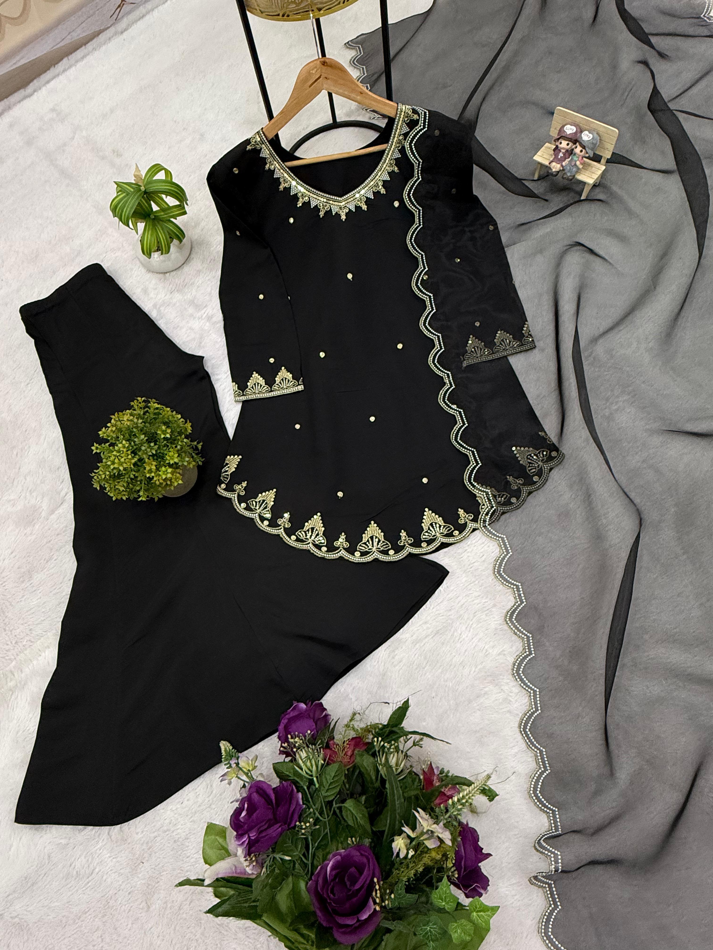 Roman Silk Embroidered Kurti Set with Dupatta (Code: 1160) Roman Silk Embroidered Kurti Set with Dupatta (Code: 1160)