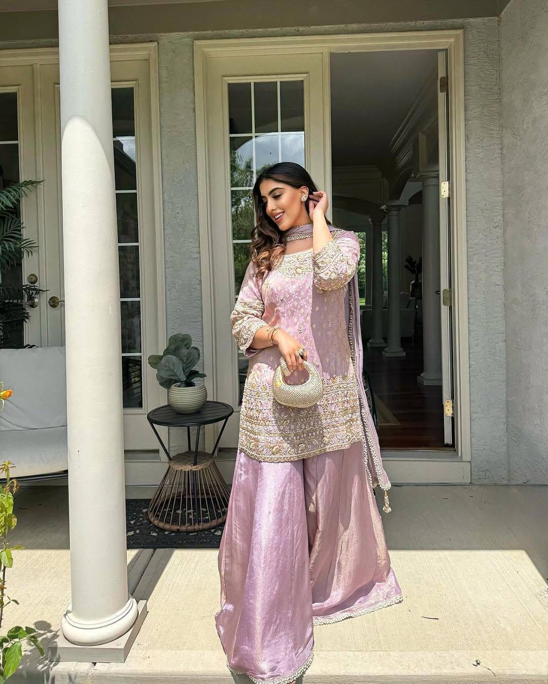 Designer Embroidered Kurti Plazzo Set with Dupatta Designer Embroidered Kurti Plazzo Set with Dupatta