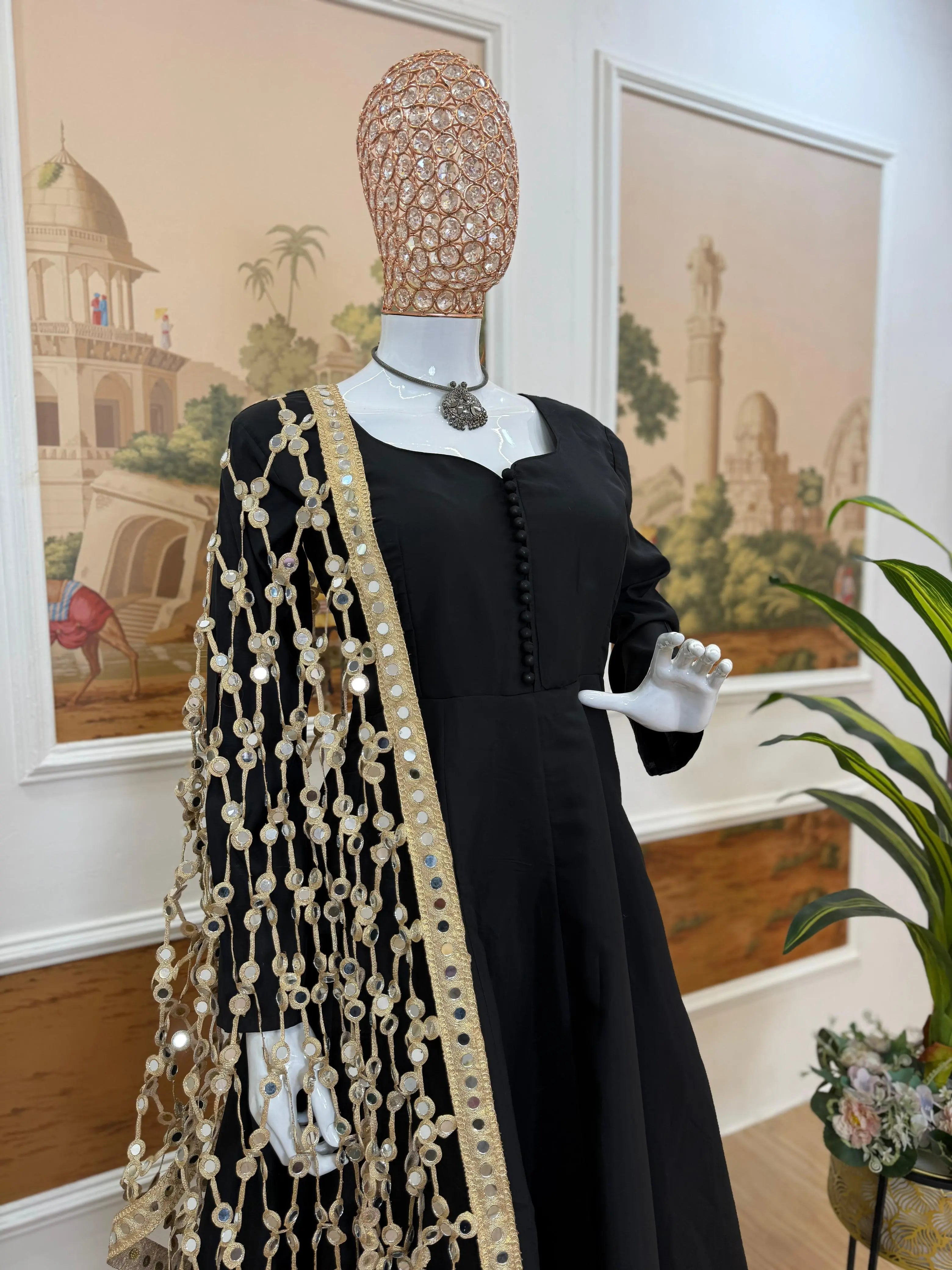 3-Piece Real Mirror Dupatta Set ✨ 3-Piece Real Mirror Dupatta Set ✨