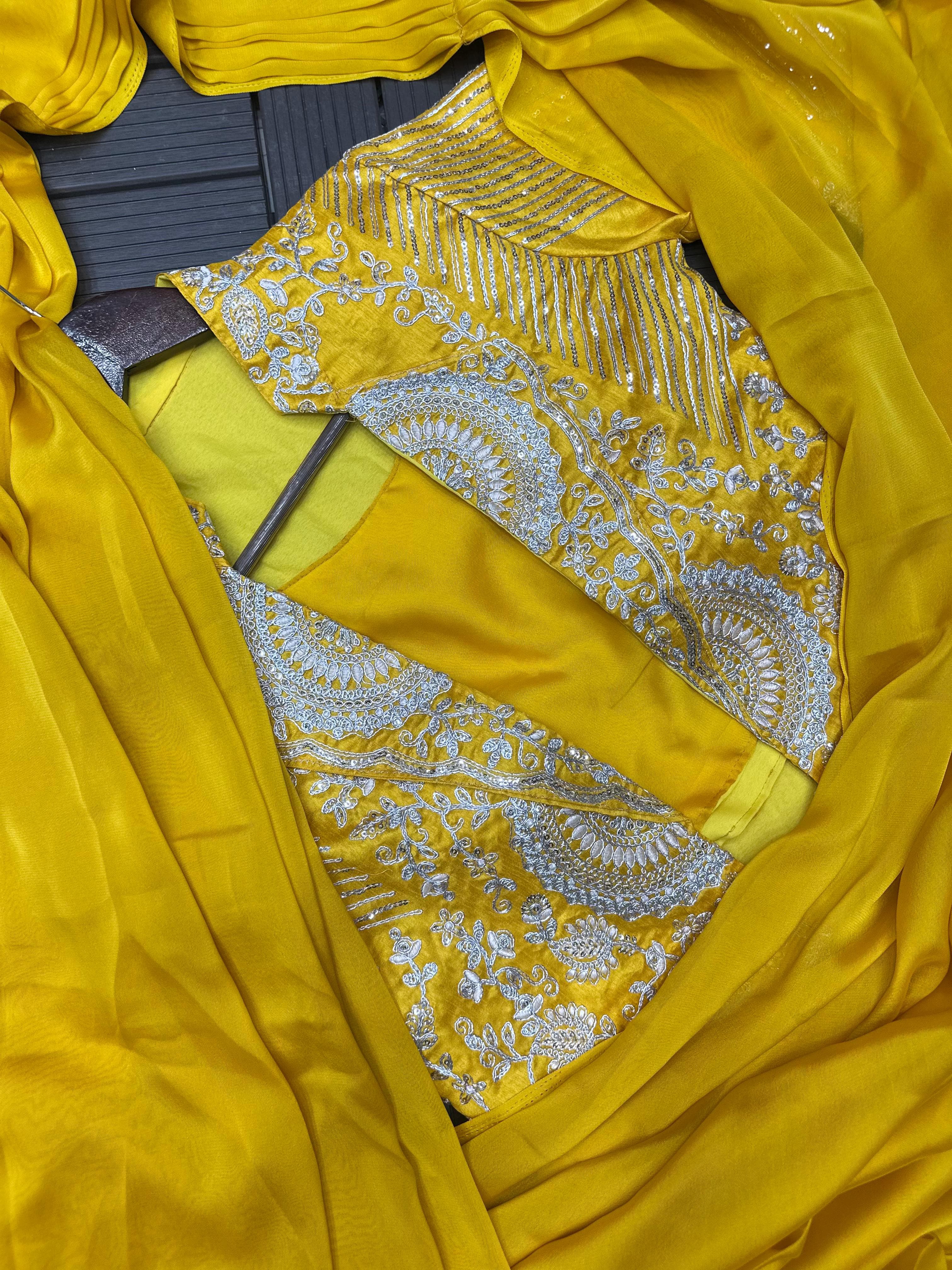 Ready to Wear Embroidery Sequence Saree with Full Koti Jacket Ready to Wear Embroidery Sequence Saree with Full Koti Jacket