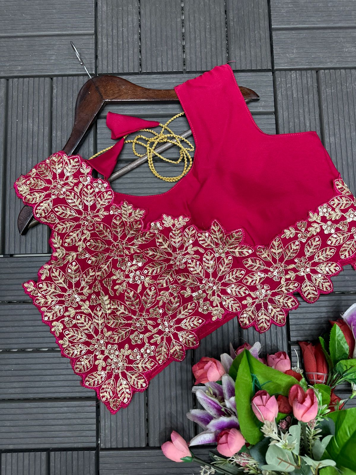 Ready to Wear Embroidered Rangoli Saree with Stitched Blouse Ready to Wear Embroidered Rangoli Saree with Stitched Blouse