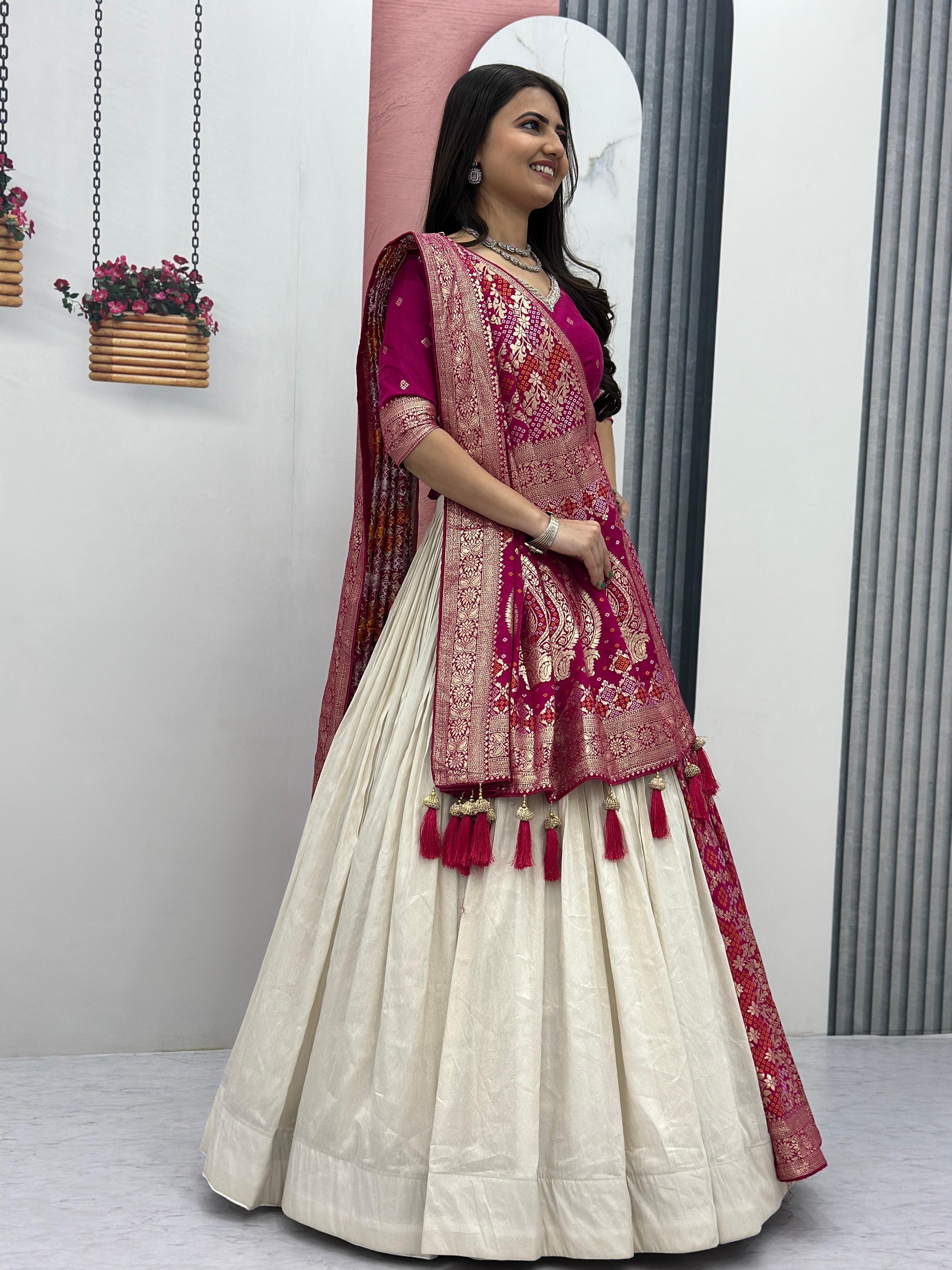 Wedding Special Lehenga & Saree Combo Set Wedding Special Lehenga & Saree Combo Set