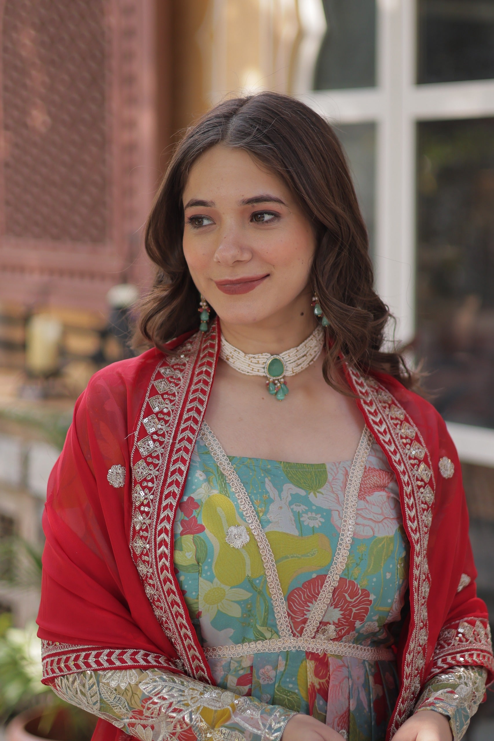 Premium Ready-Made Alia Cut Gown with Dupatta Set Premium Ready-Made Alia Cut Gown with Dupatta Set