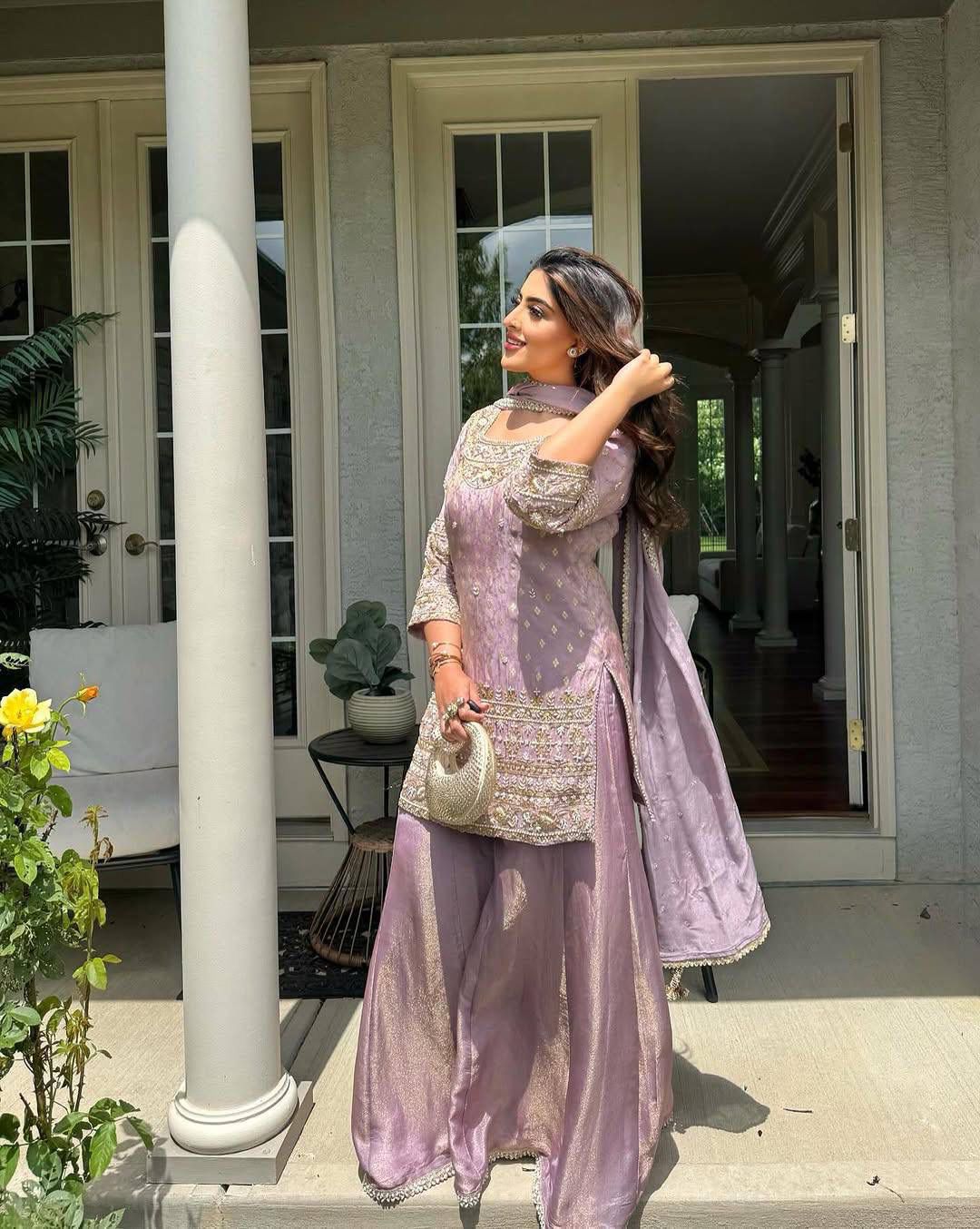 Designer Embroidered Kurti Plazzo Set with Dupatta Designer Embroidered Kurti Plazzo Set with Dupatta