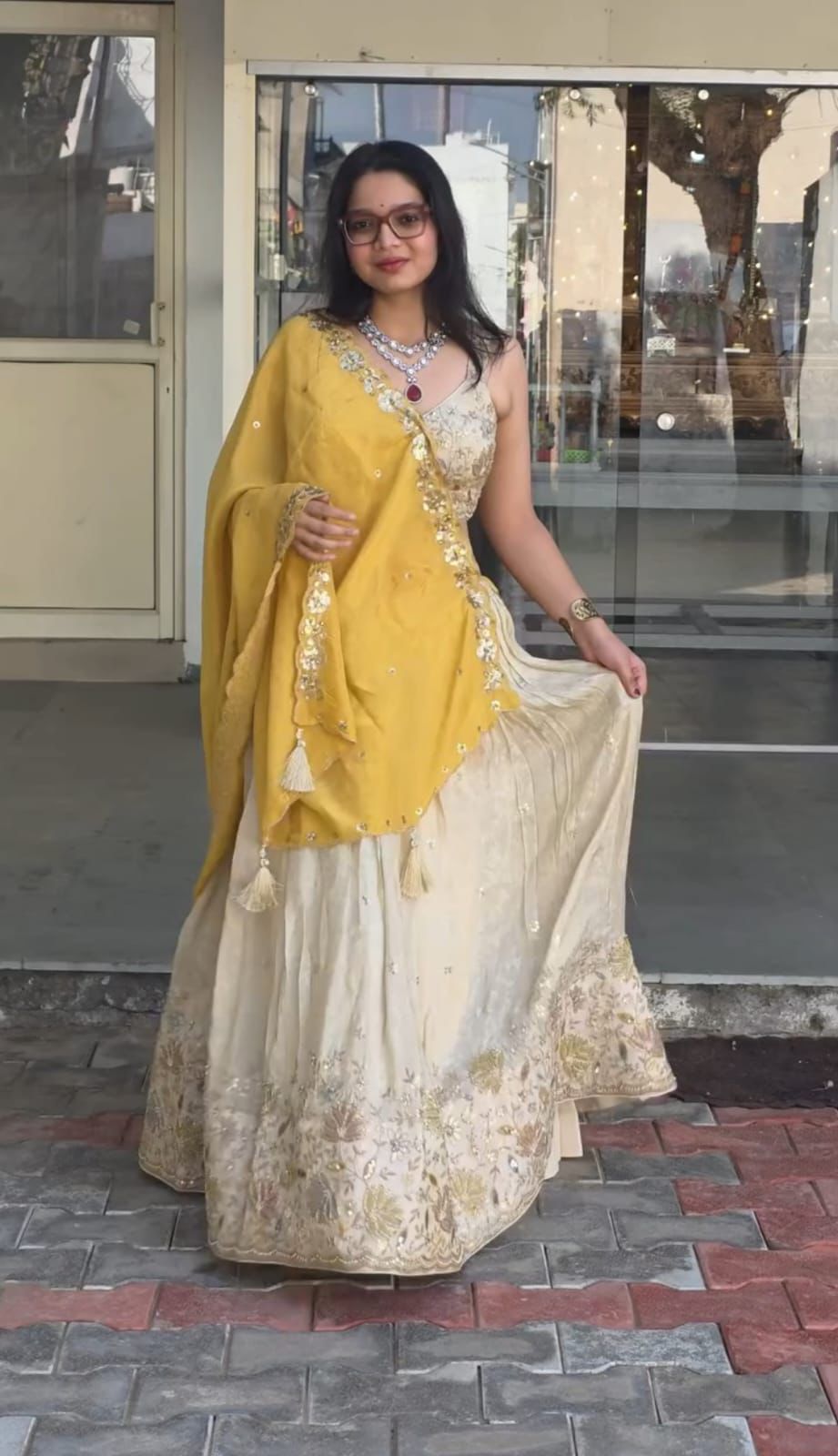 Festival Chinon Embroidered Lehenga Choli Set Festival Chinon Embroidered Lehenga Choli Set