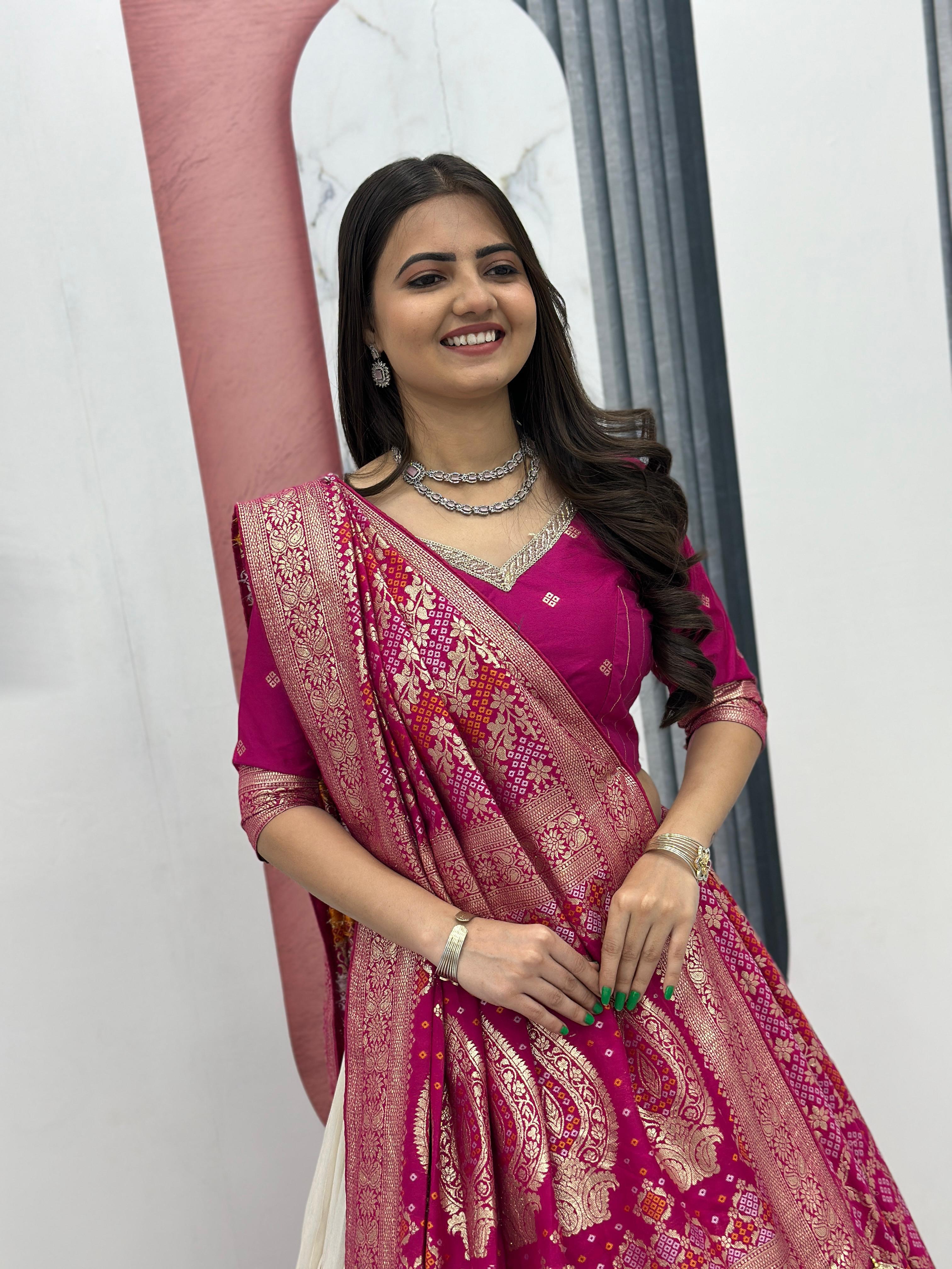 Wedding Special Lehenga & Saree Combo Set Wedding Special Lehenga & Saree Combo Set