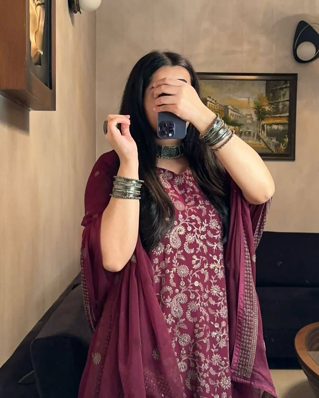 Fancy Faux Georgette Sequence Embroidered Top Pant Set with Dupatta Fancy Faux Georgette Sequence Embroidered Top Pant Set with Dupatta