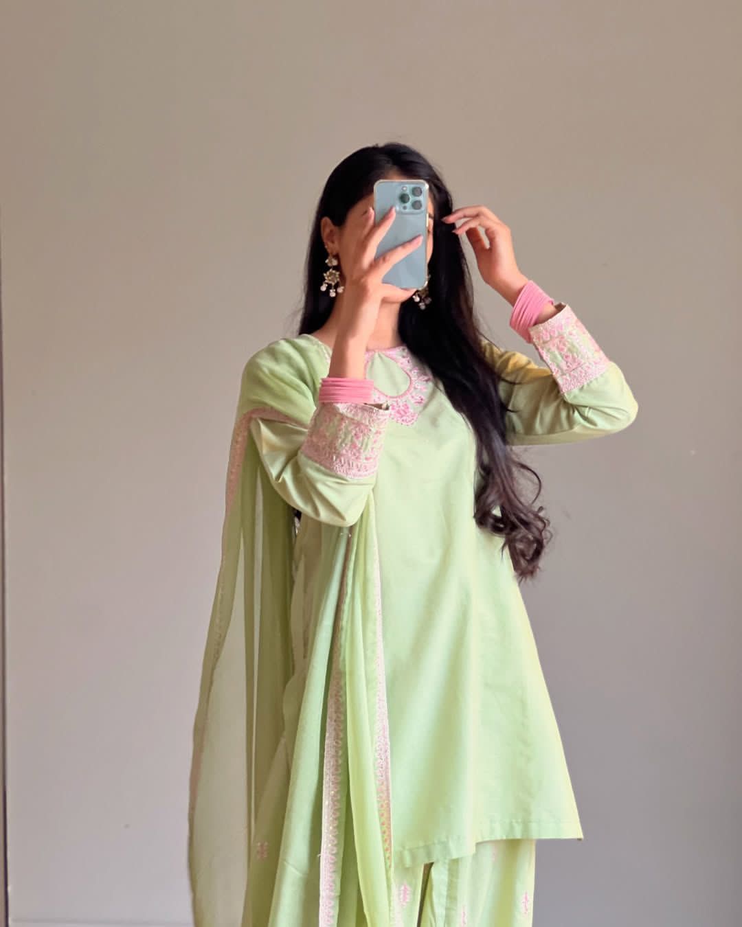 Designer Party Wear Top with Farshi Salwar Set Designer Party Wear Top with Farshi Salwar Set