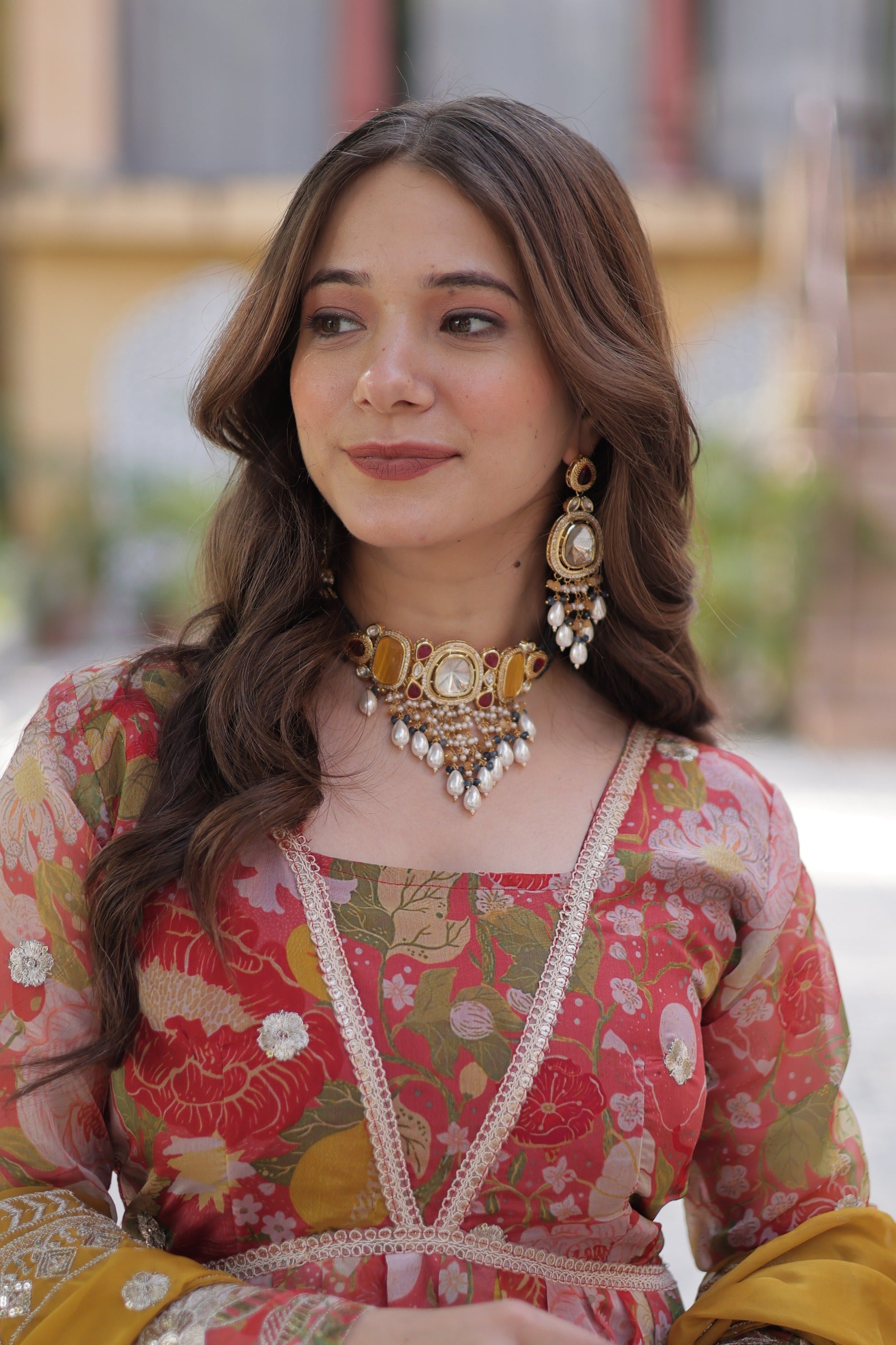 Premium Ready-Made Alia Cut Gown with Dupatta Set Premium Ready-Made Alia Cut Gown with Dupatta Set