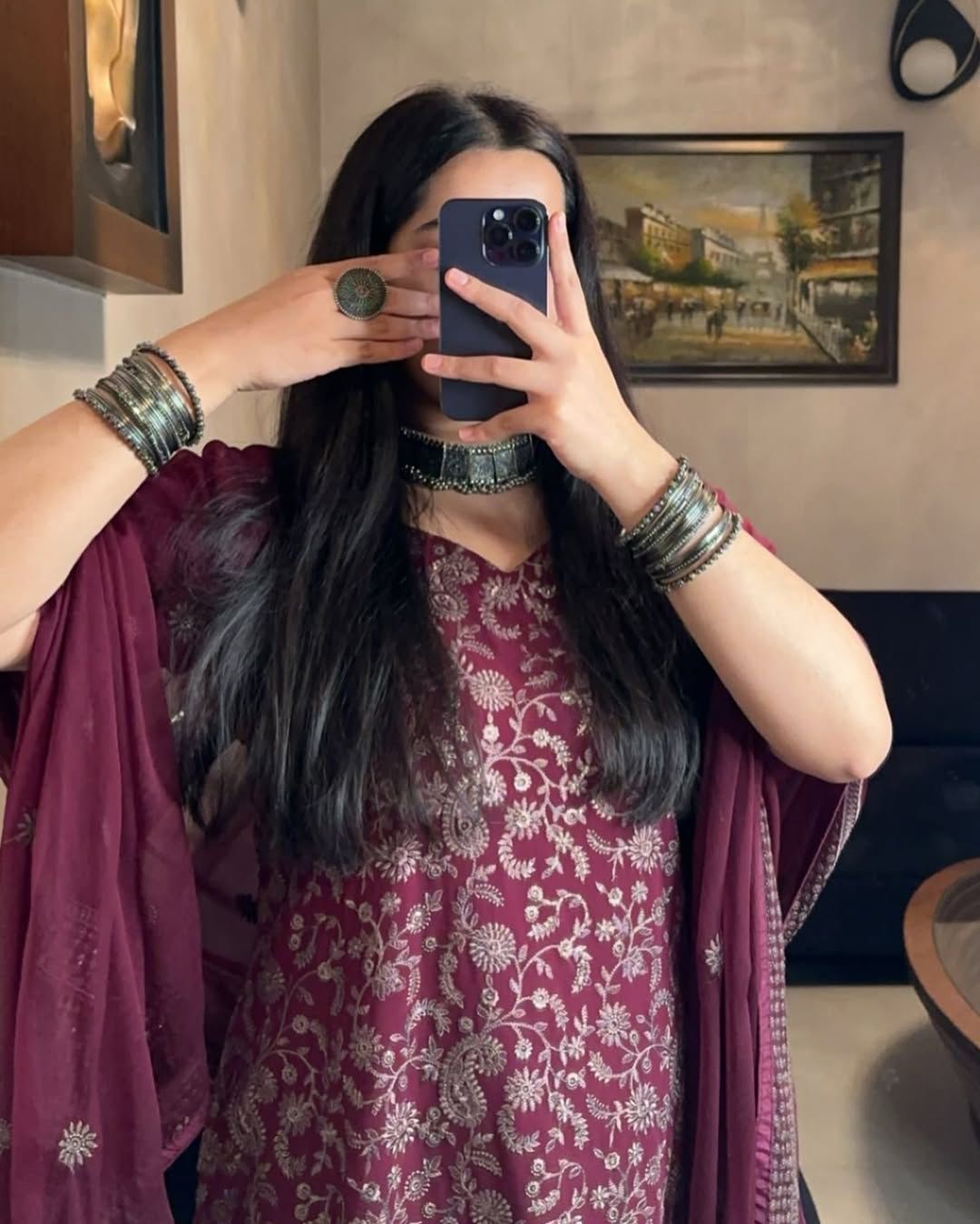 Fancy Faux Georgette Sequence Embroidered Top Pant Set with Dupatta Fancy Faux Georgette Sequence Embroidered Top Pant Set with Dupatta