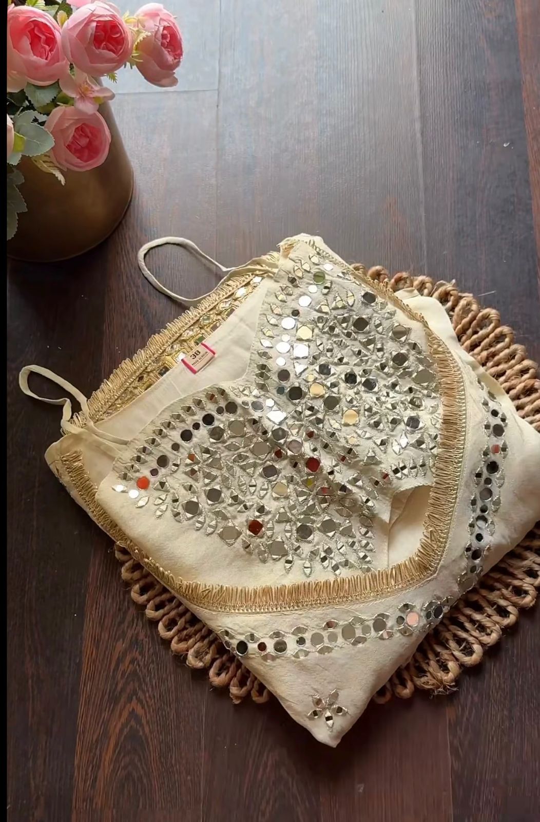 Party Wear Chinon Dress Set with Mirror Work Party Wear Chinon Dress Set with Mirror Work