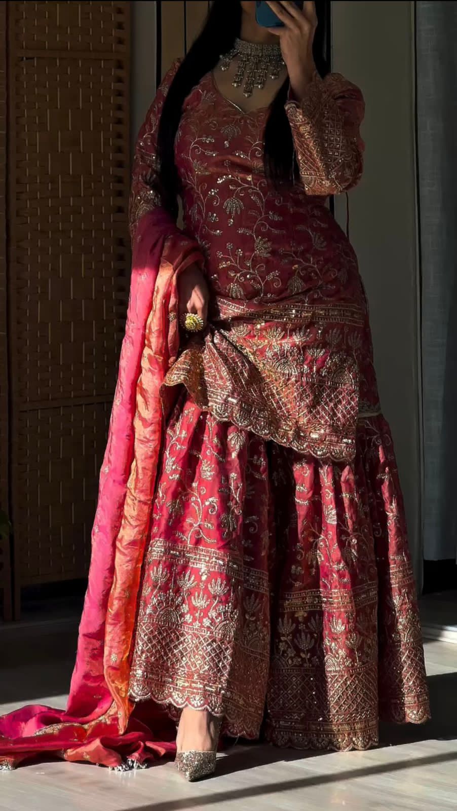 Designer Party Wear Top Sharara Palazzo Set with Dupatta Designer Party Wear Top Sharara Palazzo Set with Dupatta