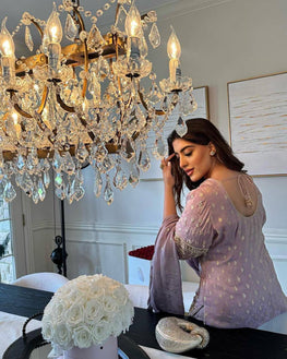 Designer Embroidered Kurti Plazzo Set with Dupatta