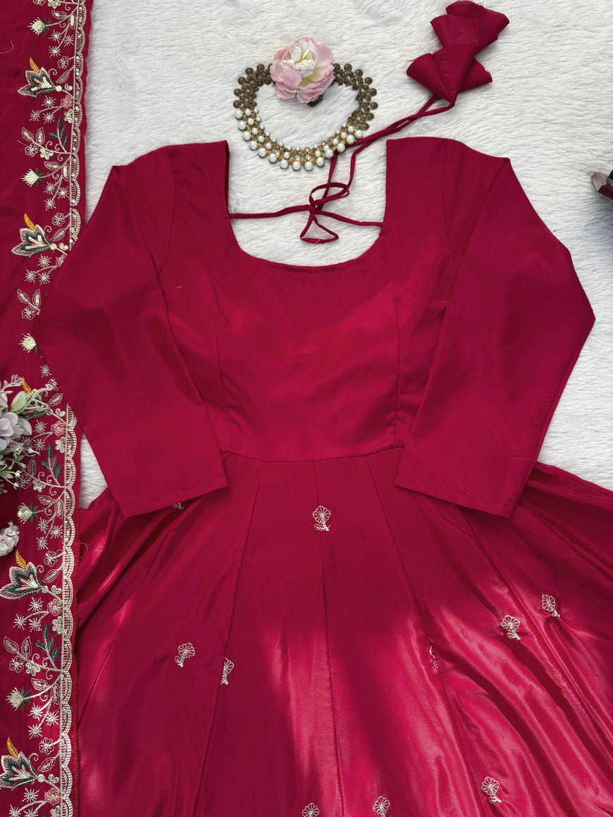 Designer Anarkali with Plazoo Set