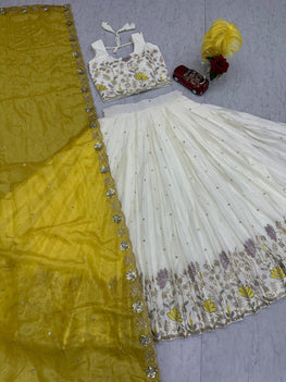 Festival Chinon Embroidered Lehenga Choli Set