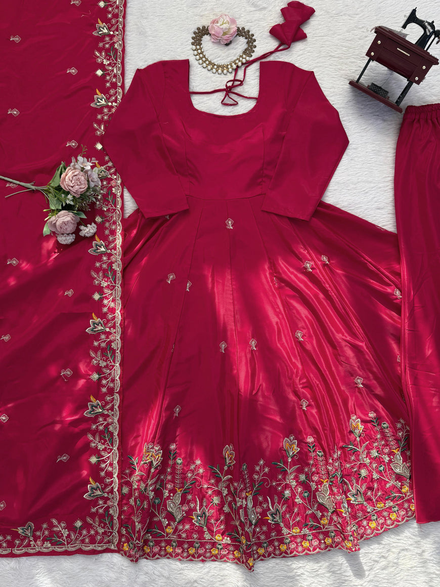 Designer Anarkali with Plazoo Set