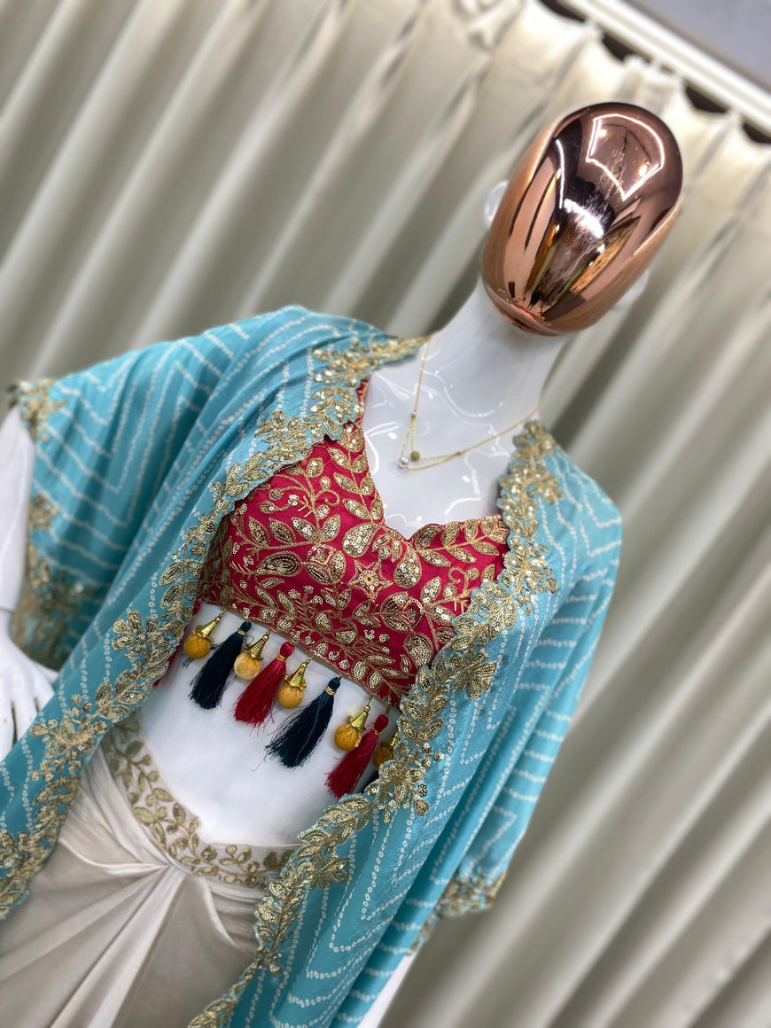 Three Piece Western Wedding Outfit Set