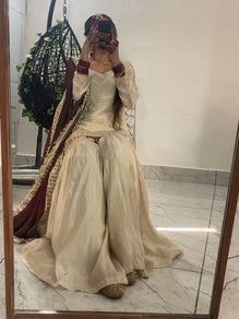 Sequence Embroidered Chinon Sharara Set with Dupatta