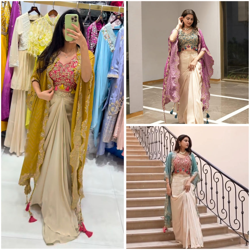 Three Piece Western Wedding Outfit Set