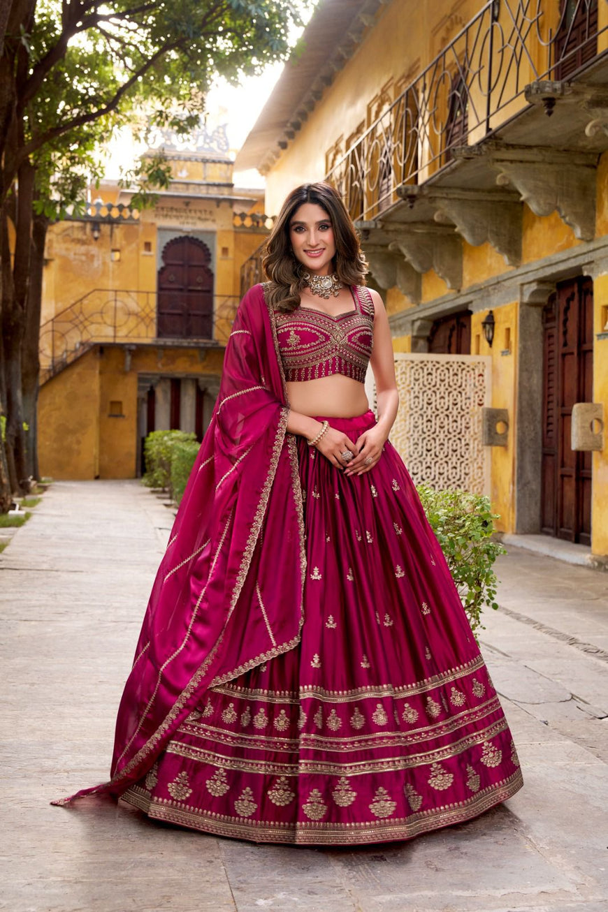 Wedding Collection Rangoli Embroidered Lehenga Set
