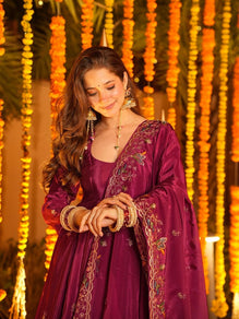 Designer Anarkali with Plazoo Set