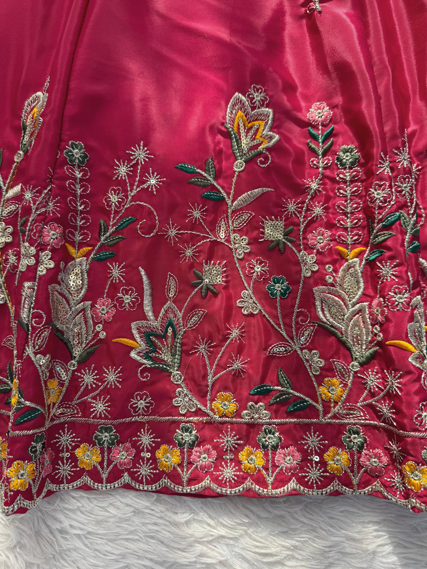 Designer Anarkali with Plazoo Set