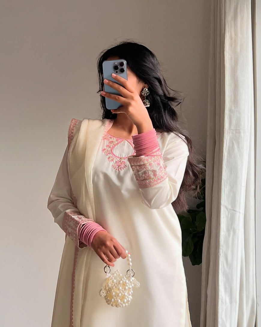 Designer Party Wear Top with Farshi Salwar Set