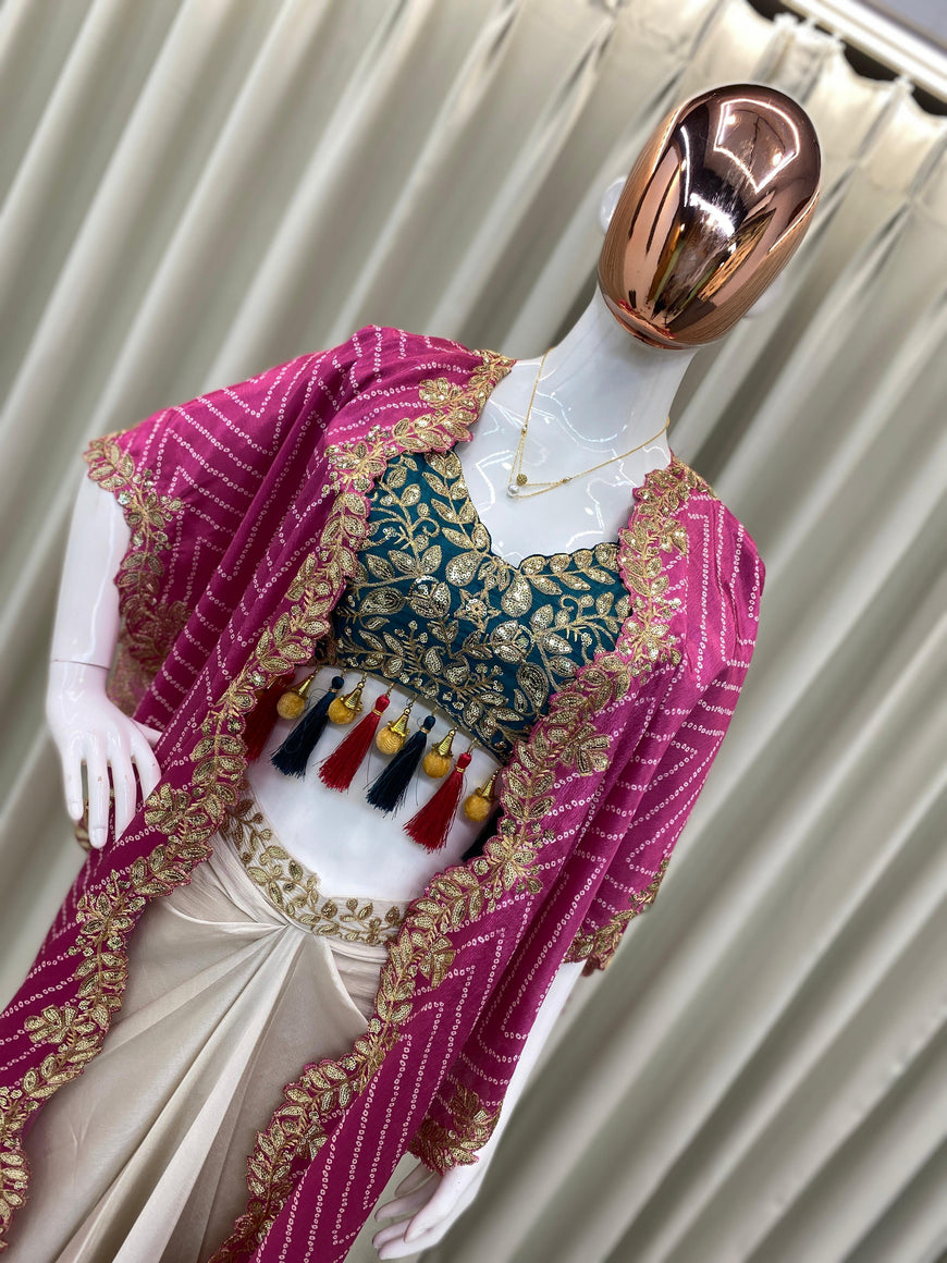 Three Piece Western Wedding Outfit Set