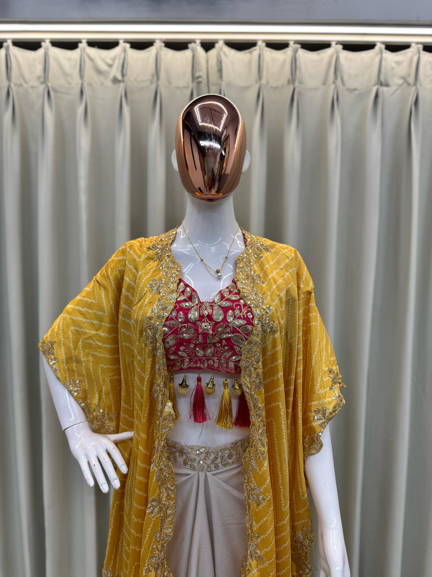 Three Piece Western Wedding Outfit Set