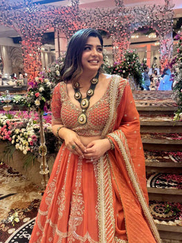 Premium Faux Georgette Designer Lehenga Choli Set