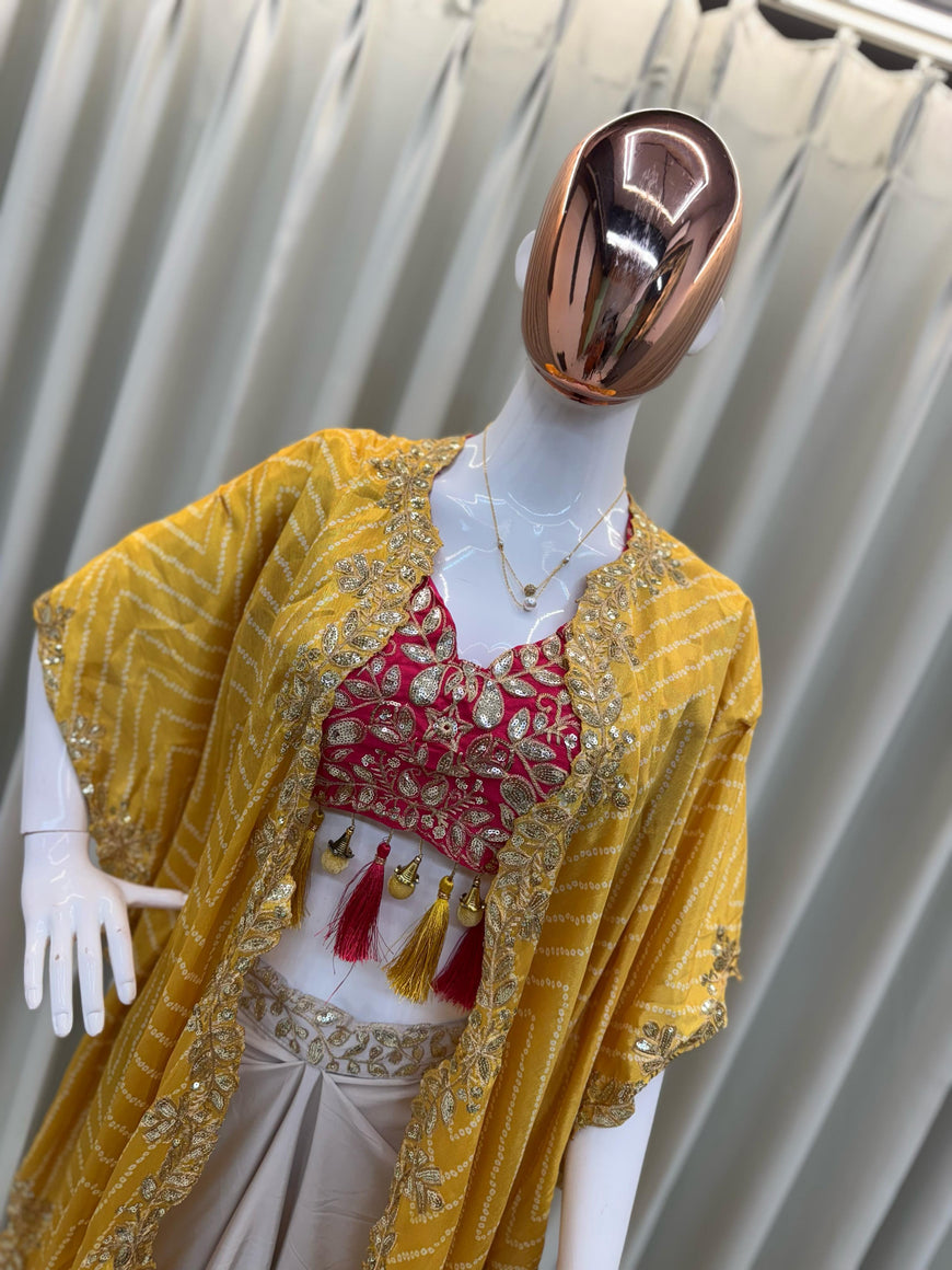 Three Piece Western Wedding Outfit Set