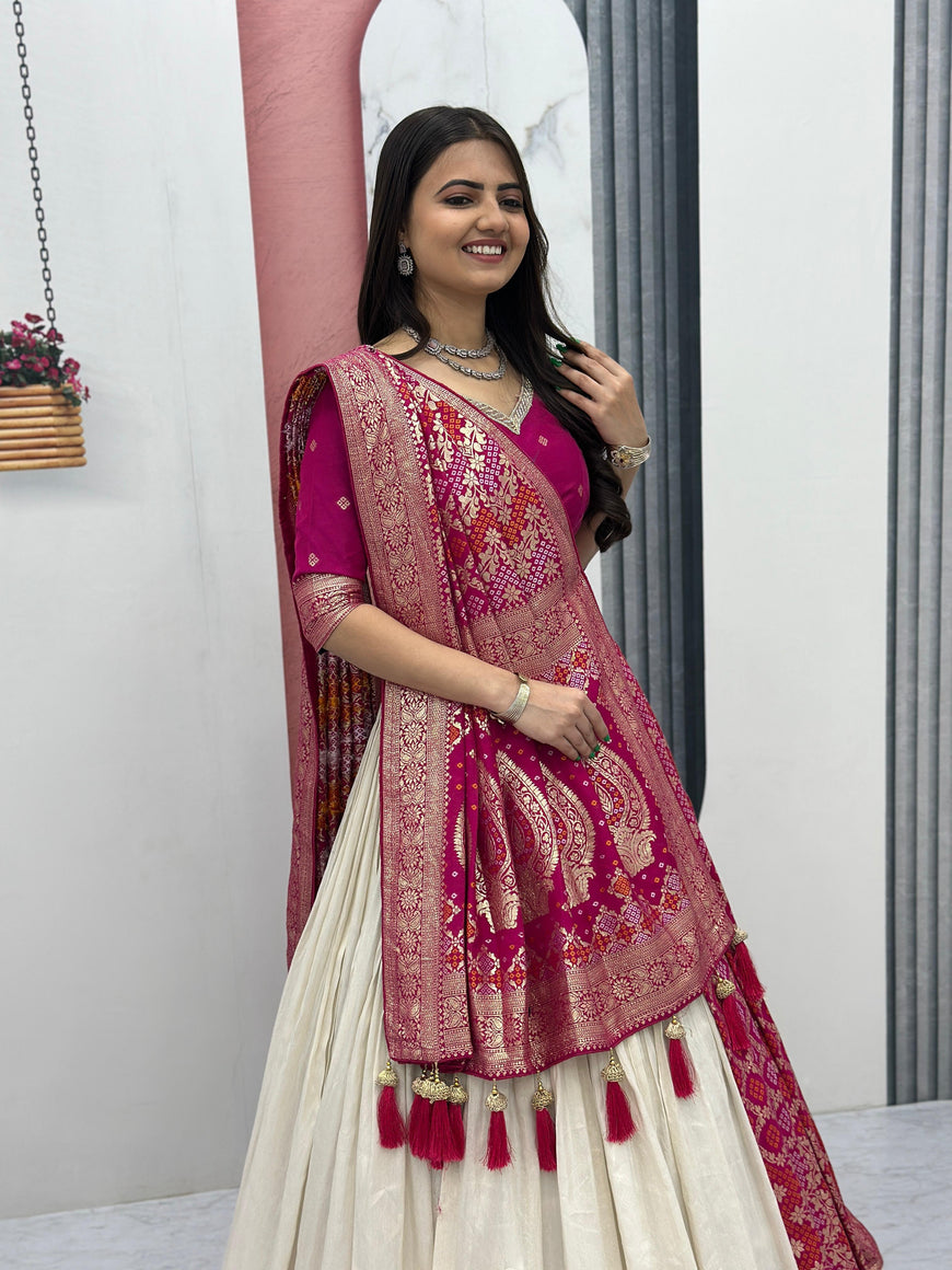 Wedding Special Lehenga & Saree Combo Set