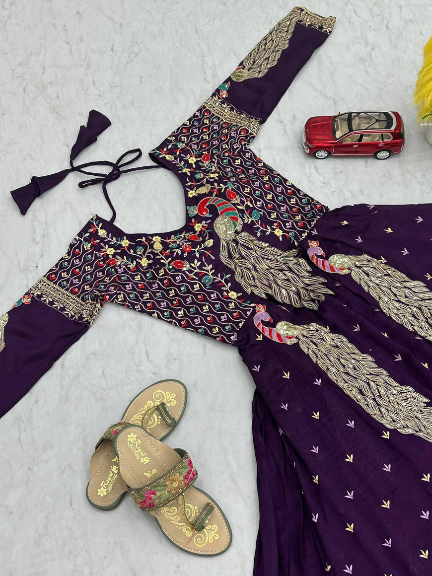 Festival Special Vichitra Crop Top with Lehenga Set