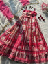 Designer Jimmy Organza Digital Printed Anarkali Gown